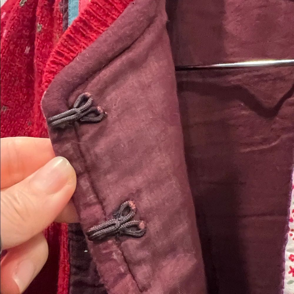 Anthropologie HWR Autumn Deepens Eclectic Wool Sweater S - Picture 3 of 5